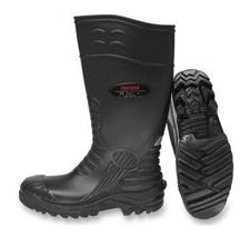 Black Wellington Safety Boots Trucker Bora Steel Toe Cap S4 UK 3 EU 36