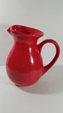 Red Ceramic Pitcher Kitchen Essential Home 