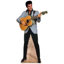 ELVIS PRESLEY Plays Guitar CARDBOARD CUTOUT Standee Standup Poster FREE SHIPPING