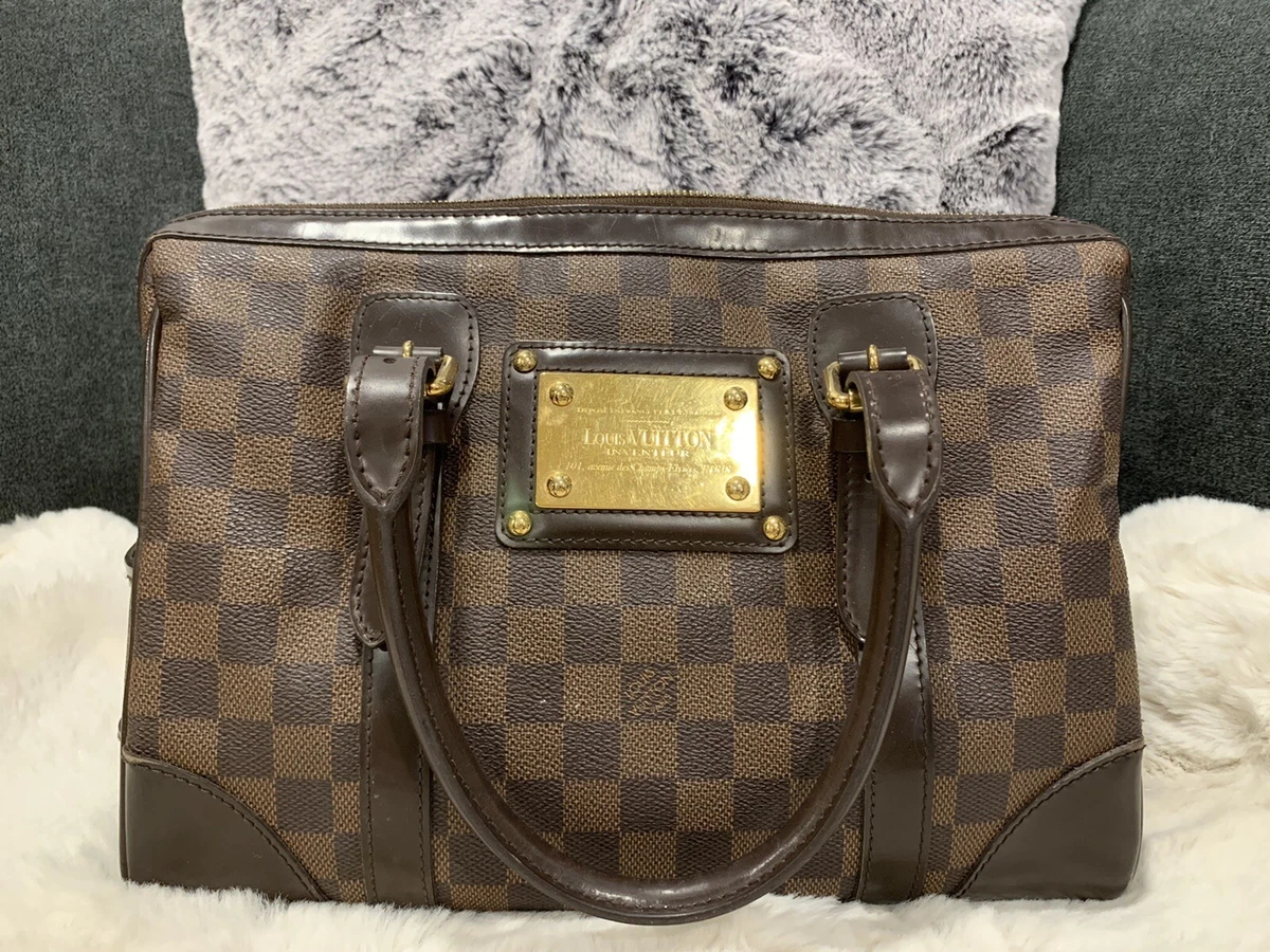 Louis Vuitton Berkeley Shoulder Bag Brown Canvas