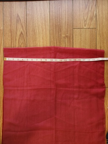 Vintage Christian Dior Red Two Tone Silk Rectangle Wrap Scarf  21 X 71" - Picture 9 of 9