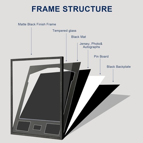 Multi-Purpose Jersey Shadow Box Frame with Easy Mounting - No Assembly Required - Picture 9 of 9