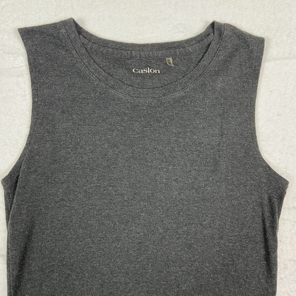 Lote de dos camisetas sin mangas CASLON gris y marrón talla M Foto 3 de 4