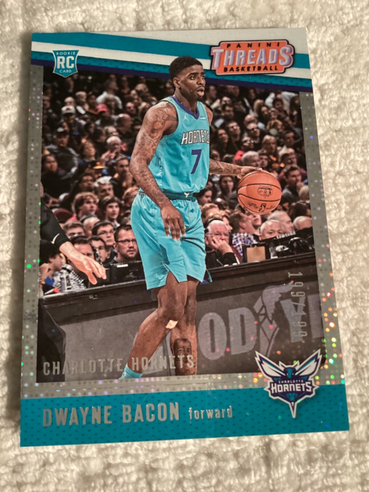 2017-18 Panini Threads Dazzle 199/199 Dwayne Bacon #92 Rookie Card RC-Last