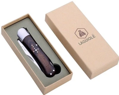 Laguiole Calmont Jagdmesser Taschenmesser Edelstahl Klappmesser Holz-Griff NEU!