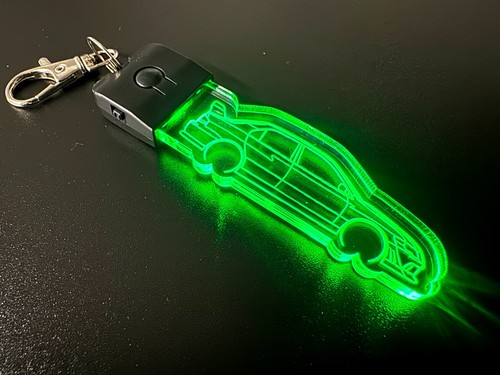 Mitsubishi Lancer Evo LED Light Keyring / Keychain 7 Colour Car Logo Emblem - Picture 2 of 9