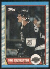 1989-90 Topps #104 Mike Krushelnyski Los Angeles Kings Hockey Card 37111