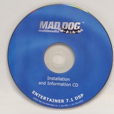 Mad Dog Installation CD 2003 DISC ONLY for Entertainer 7.1 DSP Sound Card