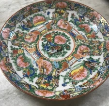 Antique Rose Canton Saucer
