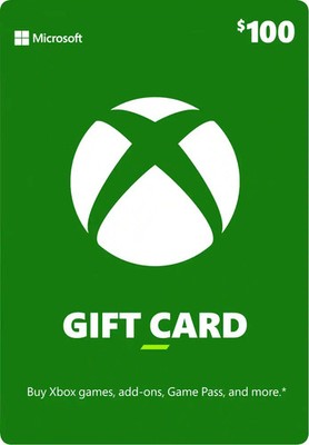 Xbox Live Us Gift Card Usd $100 (FAST SHIPPING)