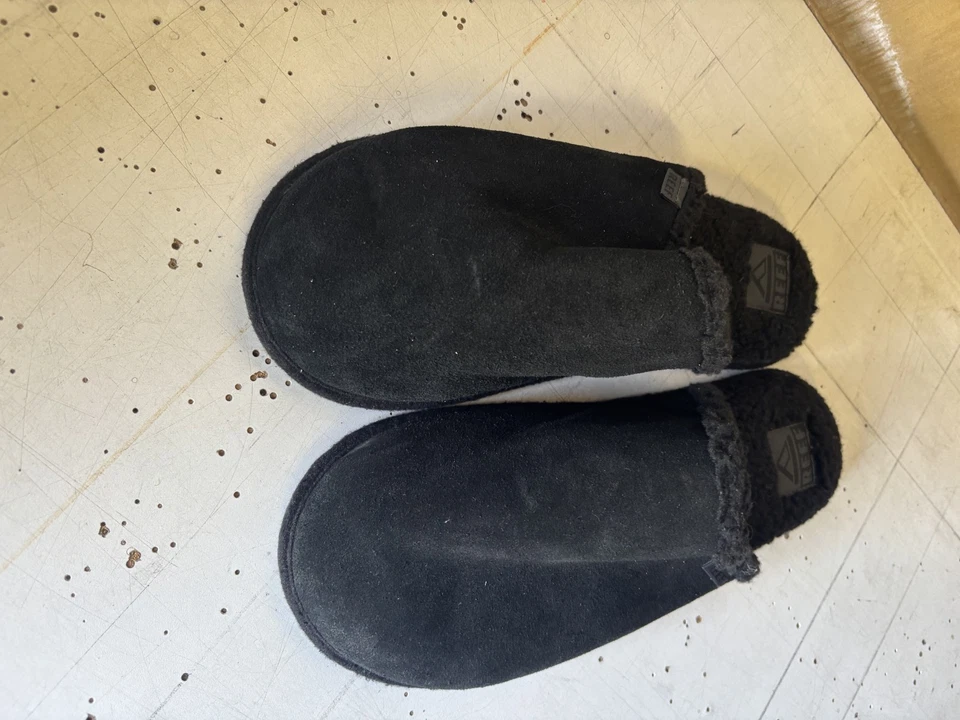 Zapatilla deslizante REEF para hombre Stormy negra talla 9 ancho medio totalmente nueva Foto 2 de 4