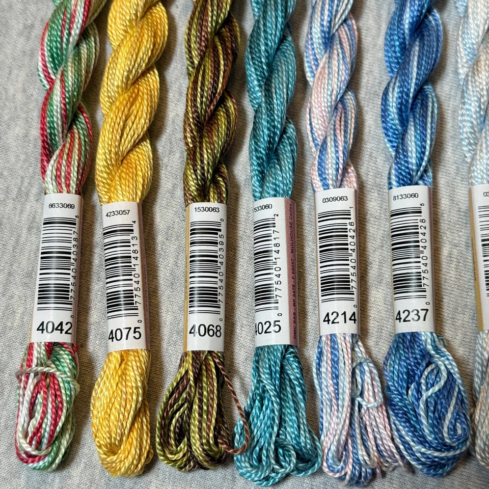 10 DMC Perle Color Variations Size 5 Pearl Cotton Thread No Repeats NOS - Image 4 of 4