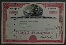 Skonsolidowany Edison Company of New York, Inc. 1974 50 akcji preferencja
