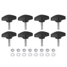 8pcs Tee Wing Knobs M5 x 20mm Thread 36mm T Head Thumb Screws with Nuts Washers