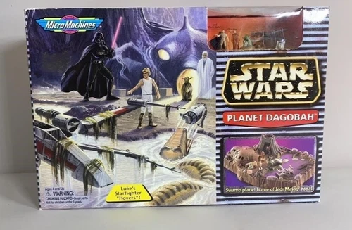 Vintage 1997 Star Wars Micro Machines Planet Dagobah Playset - Galoob - NIB