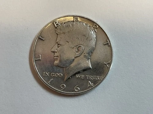 1964 Kennedy Half Dollar 90% SILVER AU