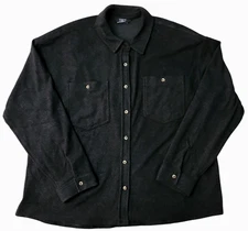 Member's Mark Women's Cozy Button Down Shirt, Medium, Black