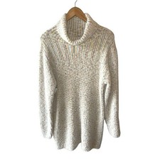 Lulus Size XL Sweet Whispers Eyelash Knit Turtleneck Sweater Dress - New