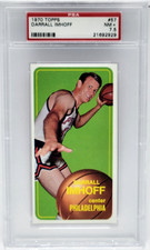 1970 Topps #57 Darrall Imhoff Card - Graded PSA 7.5 NM+, Philadlphia 76ers