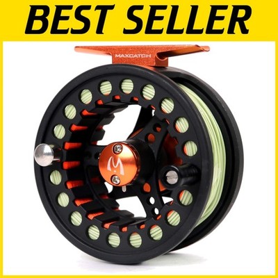 Large Arbor Fly Reel with Line Pre-loaded-