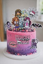 Image of monster high cake topper personalized name and age