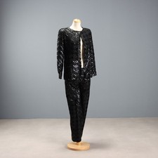 Ungaro Completo Vintage Lamè con Paillettes Taglia S/M Anni 70 Originale