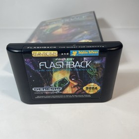 Flashback: The Quest for Identity (Sega Genesis, 1993) CIB Complete - Tested
