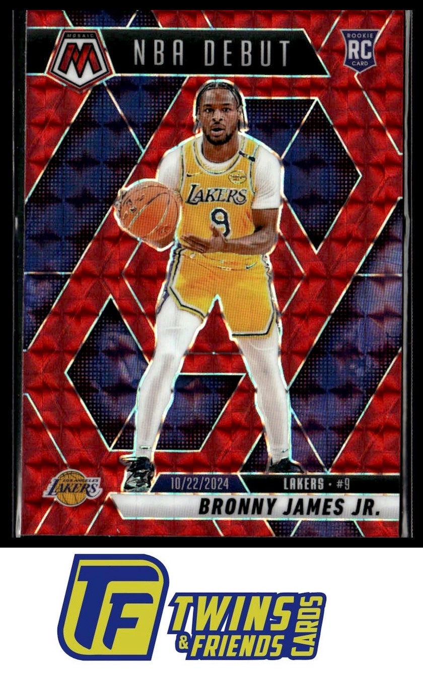 2024-25 Panini Mosaic #262 Bronny James Jr. Red Mosaic