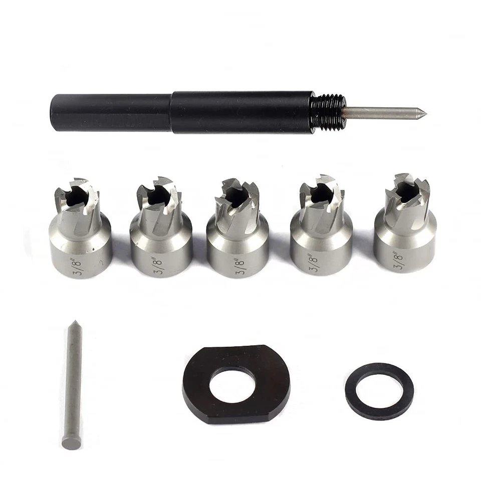 Juego de cortador de soldadura por puntos paquete de 5 removedor HSS de 3/8 pulgadas soldadura chapa metálica agujero dri... Foto 4 de 4