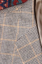 Brooks Brothers Mens Brown 100 Camel Hair Windowpane Blazer 46L