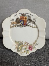 Old Foley China Side Plate : Queen Victoria, Diamond Jubilee, 1897 Longest Reign