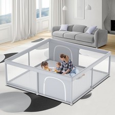 79"x79" Extra Large Baby Playpen for Babies  Toddlers - Play Yard