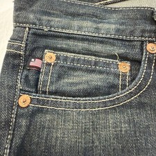 Polo Ralph Lauren Whitney Button Vent Jeans Women  s 6x32 Dark Wash 100 Cotton