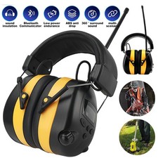 FM Radio Headphones with Digital Display 30dB FM Hearing Protection Earmuffs
