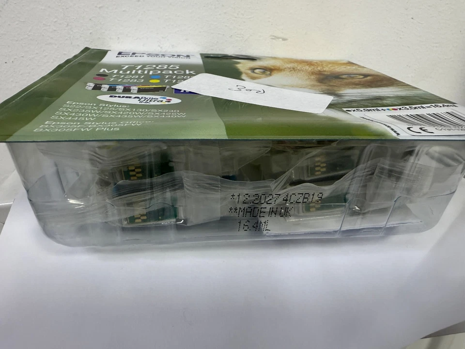 Original Epson Fox T1285 Multipack Tintenpatronen für Epson Drucker Original BN - Bild 2 von 3