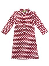 Elizabeth Mckay Women's Alexia Shirt Dress XS Red Elephant