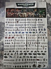 Warhammer 40k Huge Poster 115cm x 75cm Double Sided - All Chapters & Races