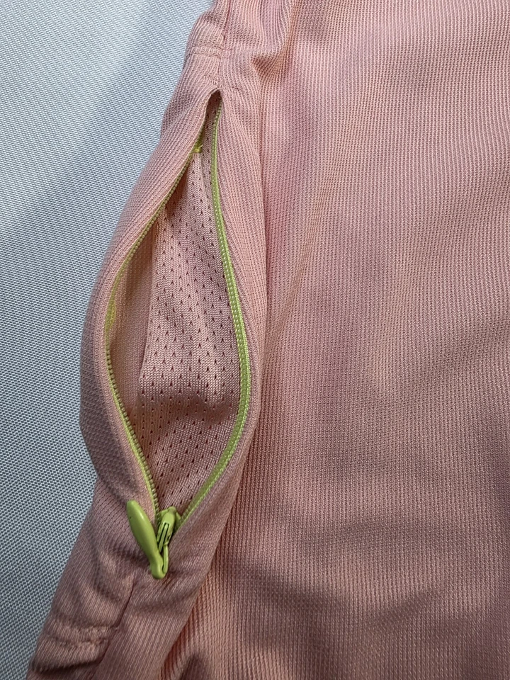 Camiseta deportiva de ciclismo Sugoi de dos tonos rosa salmón manga corta cuello en V para mujer talla XL Foto 3 de 4