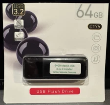 MacOS 3-in-1 USB-A 64GB bootable Installer repair recovery tech support service