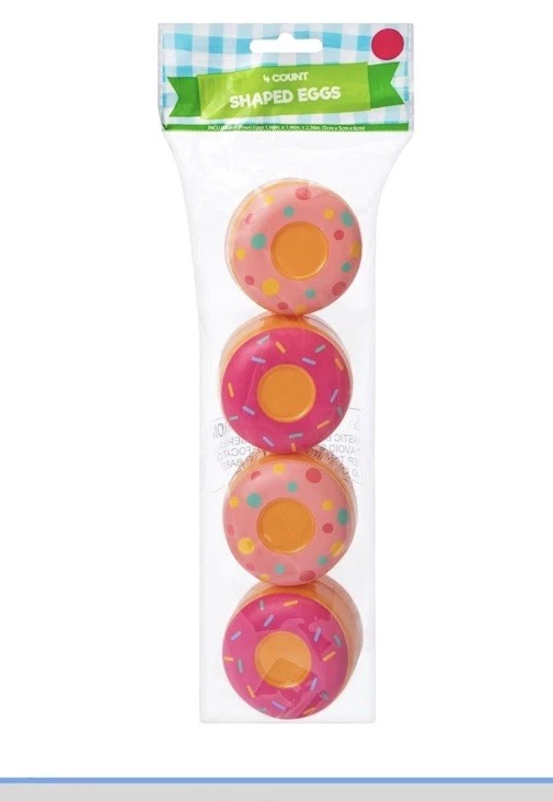 Easter Donut-Shaped Eggs 4-Pack Easter Holiday Party Decoration  Kids - Image 4 of 4