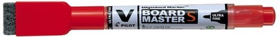 PILOT Whiteboard Marker V BOARD MASTER S mit Schwämmchen rot