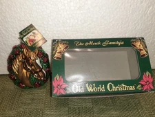 Blown Glass CHAMPION BROWN HORSE Ornament NEW w/Box MERCK OLD WORLD CHRISTMAS