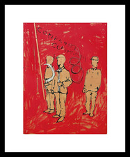 MARIO SCHIFANO-  LITOGRAFIA   CM 65 X 50 COMPAGNI