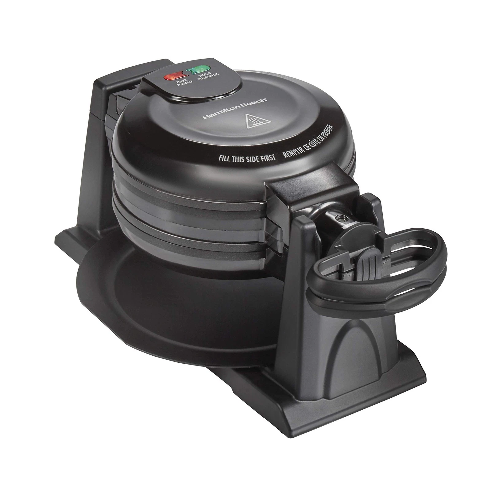 Hamilton Beach 26201 Belgian Waffle Maker Removable Nonstick Plates Double Flip