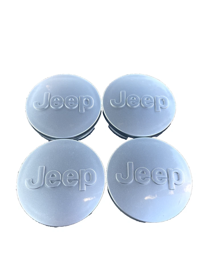 Комплект из 4 серебристых центральных колпаков колес 63 мм для Jeep — Grand Cherokee, Wrangler, Compass - Изображение 4 из 4