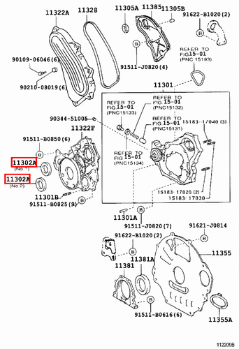 Genuine LandCruiser HDJ78 HDJ101 HDJ100 1HD Timing Cover Crankshaft Oil Seal - Picture 15 of 20