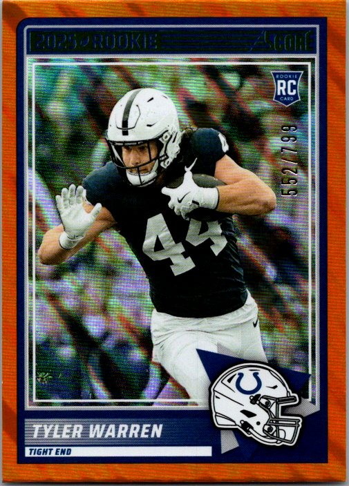2025 Score #21 Tyler Warren Lava #/799