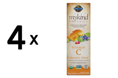 4 x Garden of Life Mykind Organics Vitamin C Spray, (236,85 EUR/kg)