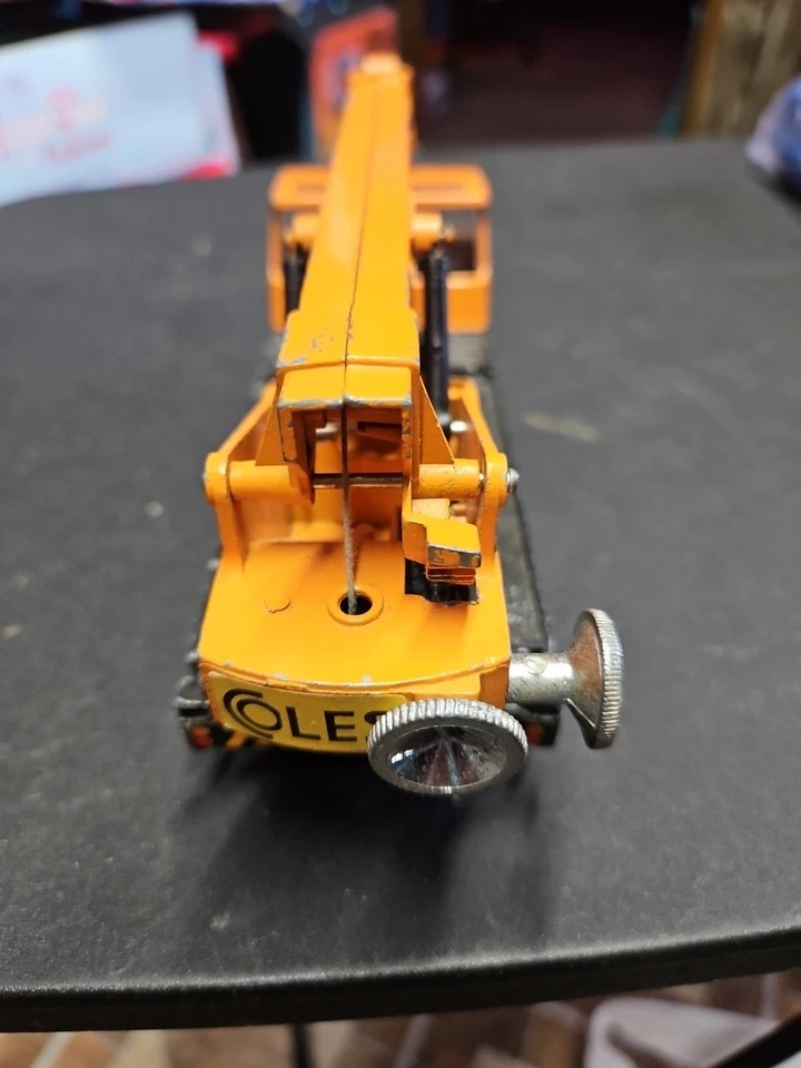DINKY TOYS VINTAGE DIECAST COLES HYDRA TRUCK 150T CRANE TOY CAR (USA Shipper) - Image 3 of 4