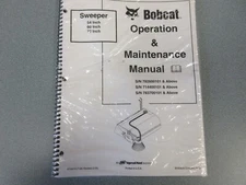 Bobcat 54" 60" 72"Sweeper Operation and Maintenance Manual 2005 New Condition